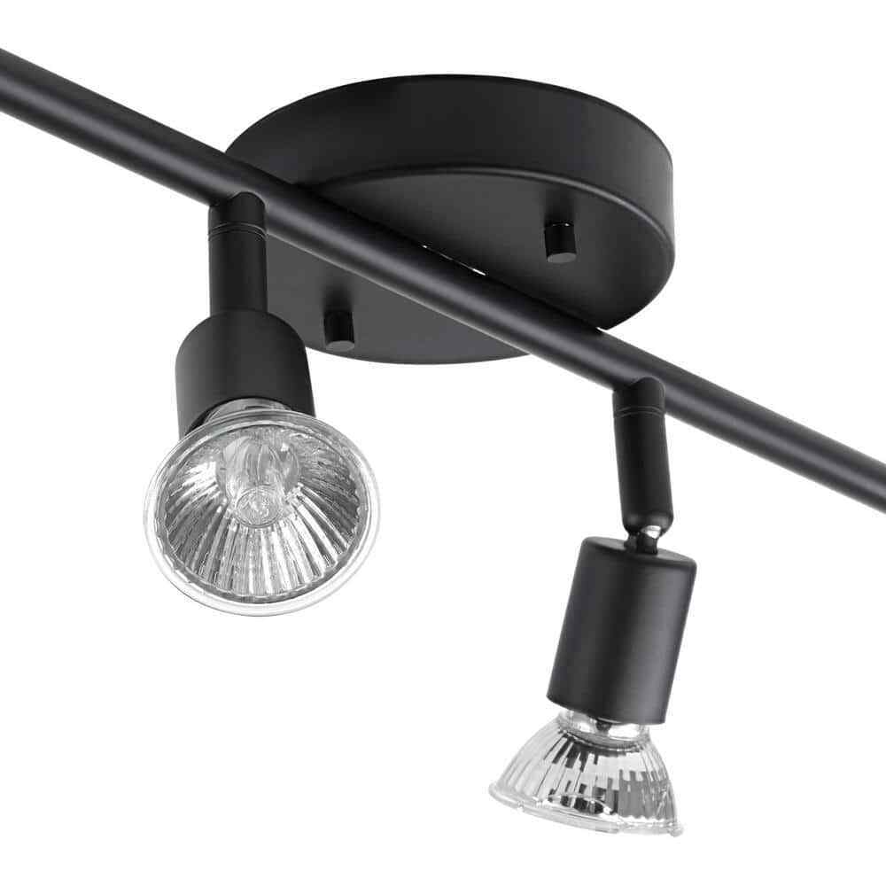 Globe Electric Payton 1.6 ft. 4-Light Matte Black Track Lighting Kit 59354