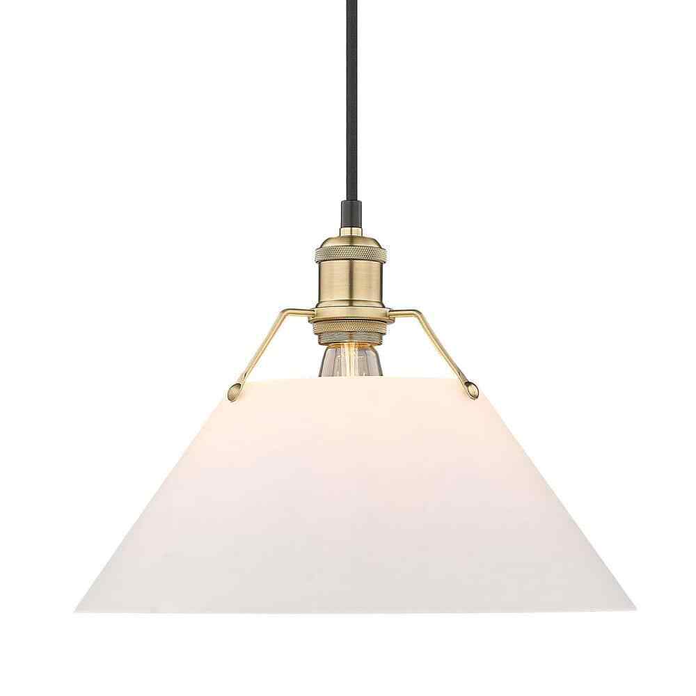 Golden Lighting Orwell 1-Light Brushed Champagne Bronze Standard Pendant Light