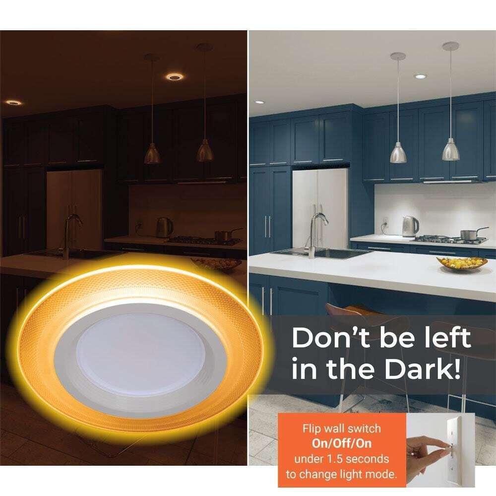 HALO RL4-DM 4 in. White LED Recessed Night Light Retrofit Module Kit