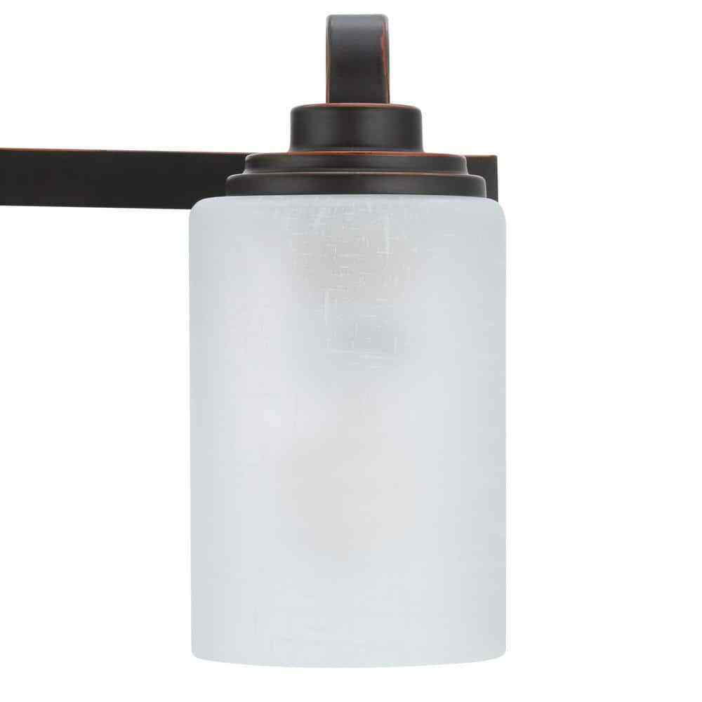 Hampton Bay 3-Light Oil-Rubbed Bronze Vanity Light116880