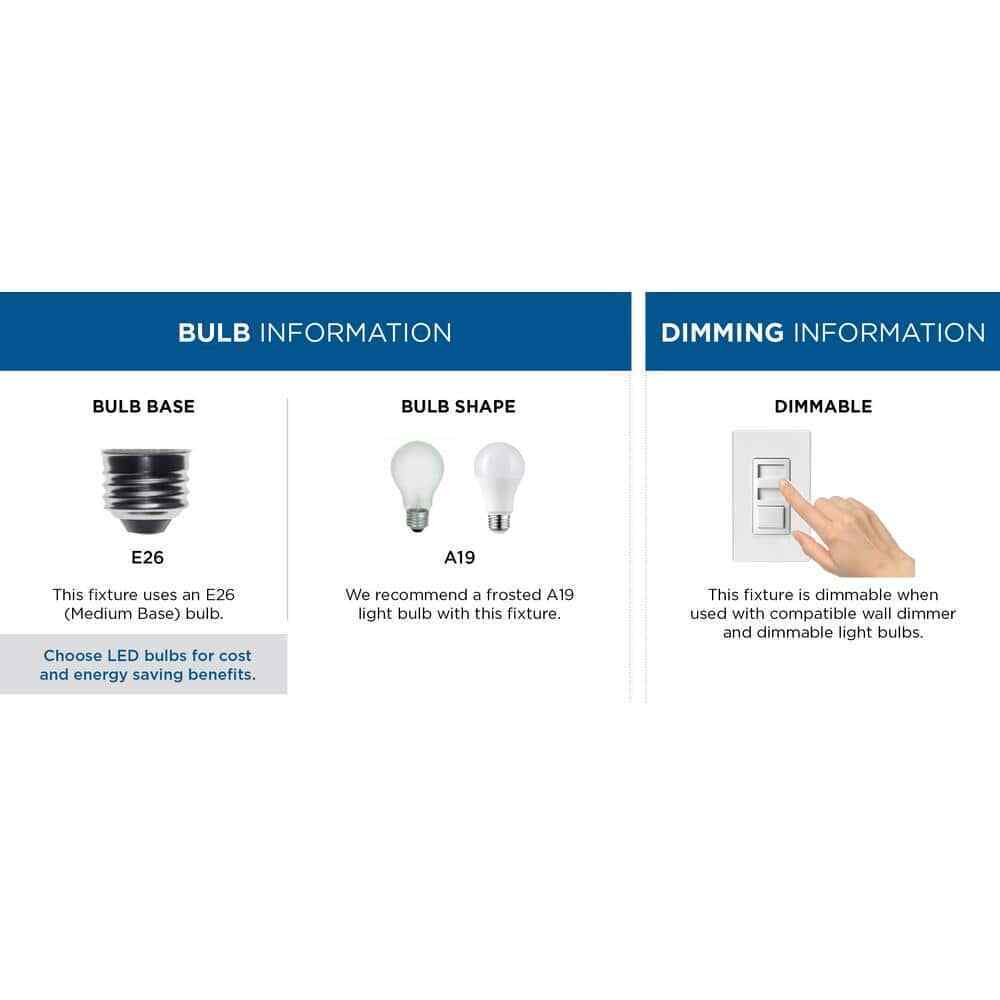 Progress Lighting Carisa Collection 7-3/8 in. 1-Light Mid Century Flush Mount