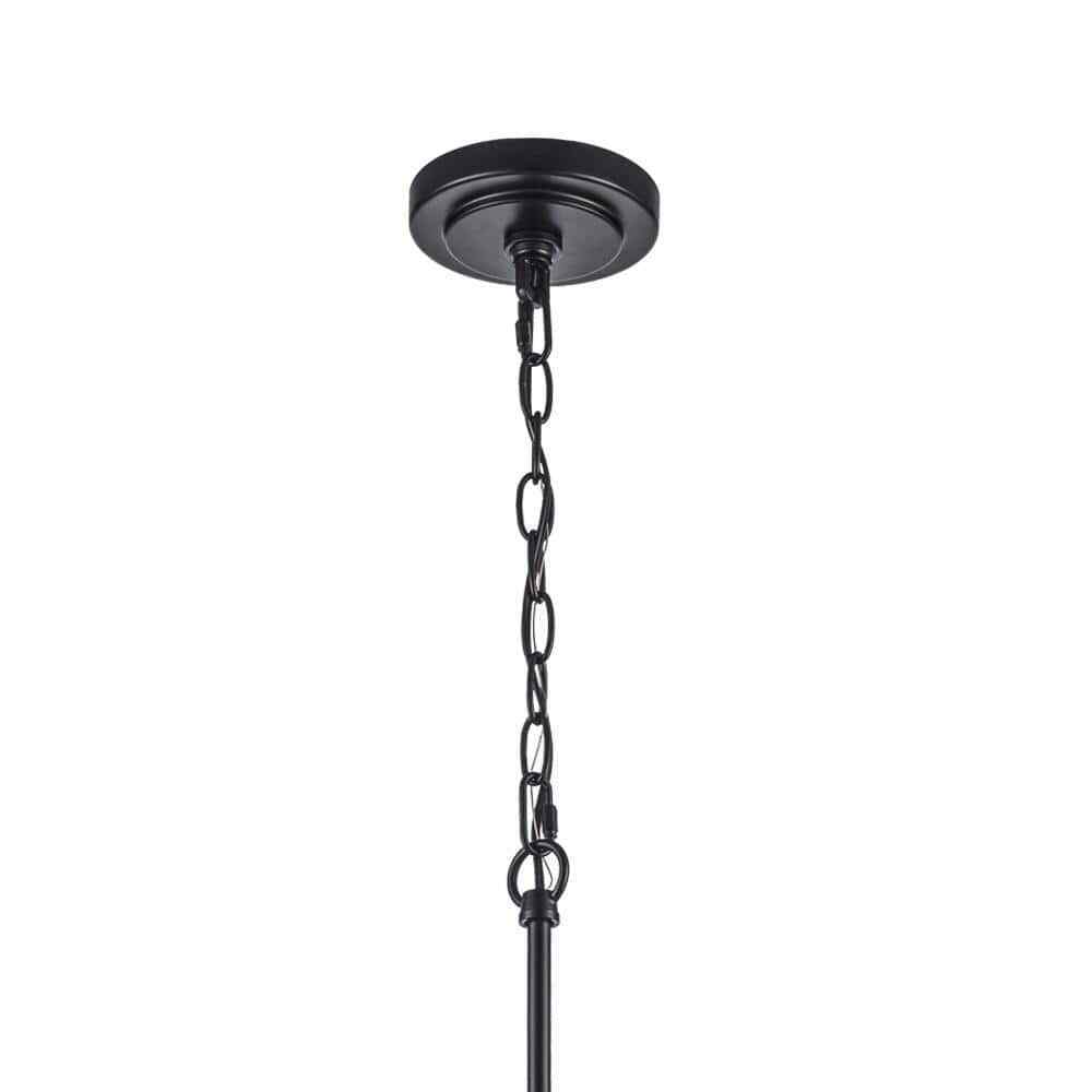 Bel Air Lighting Tennyson 3-Light Black Candle Chandelier Light Fixture 11653 BK