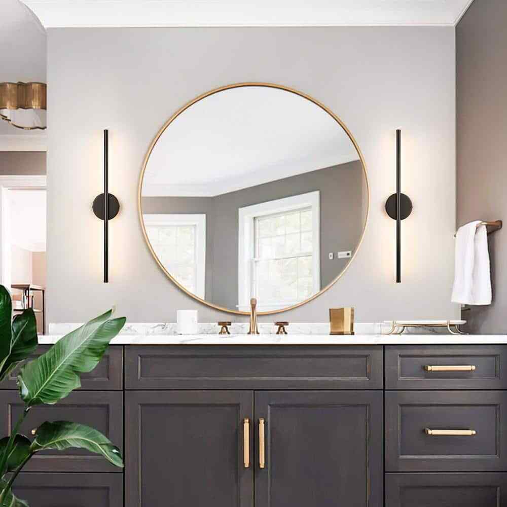 Rennnsan Aidan 1-Light Black Linear Dimmable LED Wall Sconce WS8101-50178