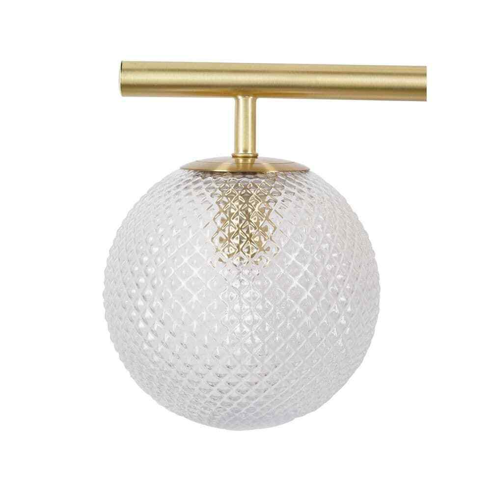 Hampton Bay Walsh 22 in. 3-Light Brass Vanity Light with Prismatic Glass Shades
