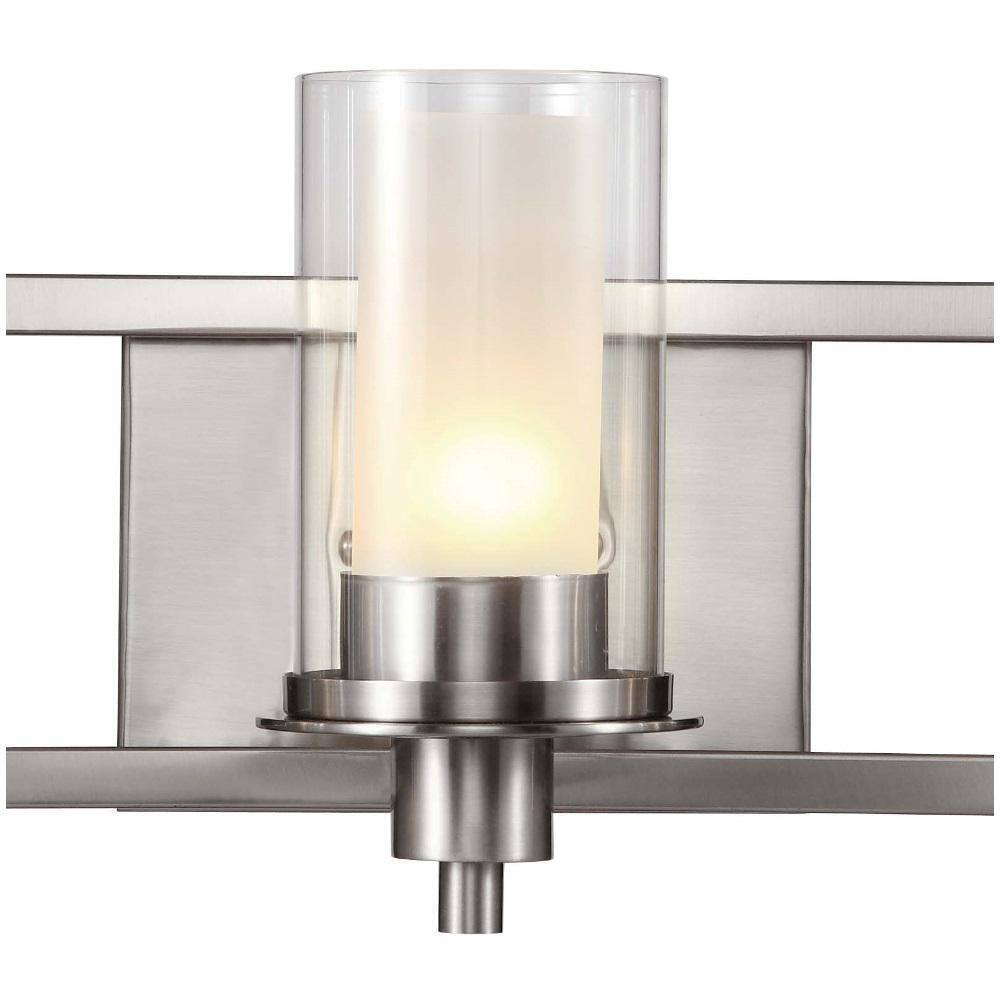 Bel Air Lighting Odyssey 22 in. 3-Light Brushed Nickel Bathroom Vanity Light