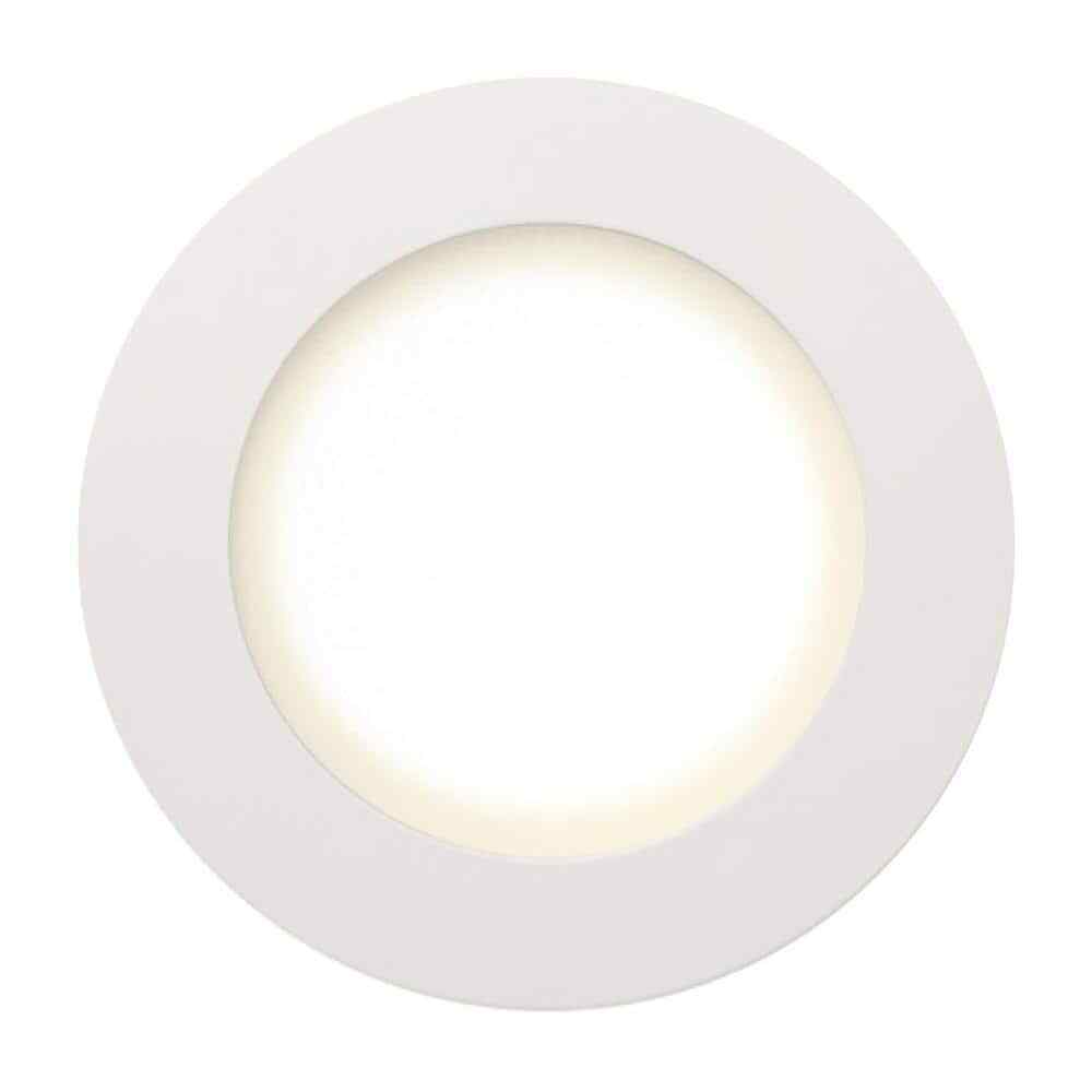 Commercial Electric 6 in. Integrated LED Retrofit White Recessed Light Trim