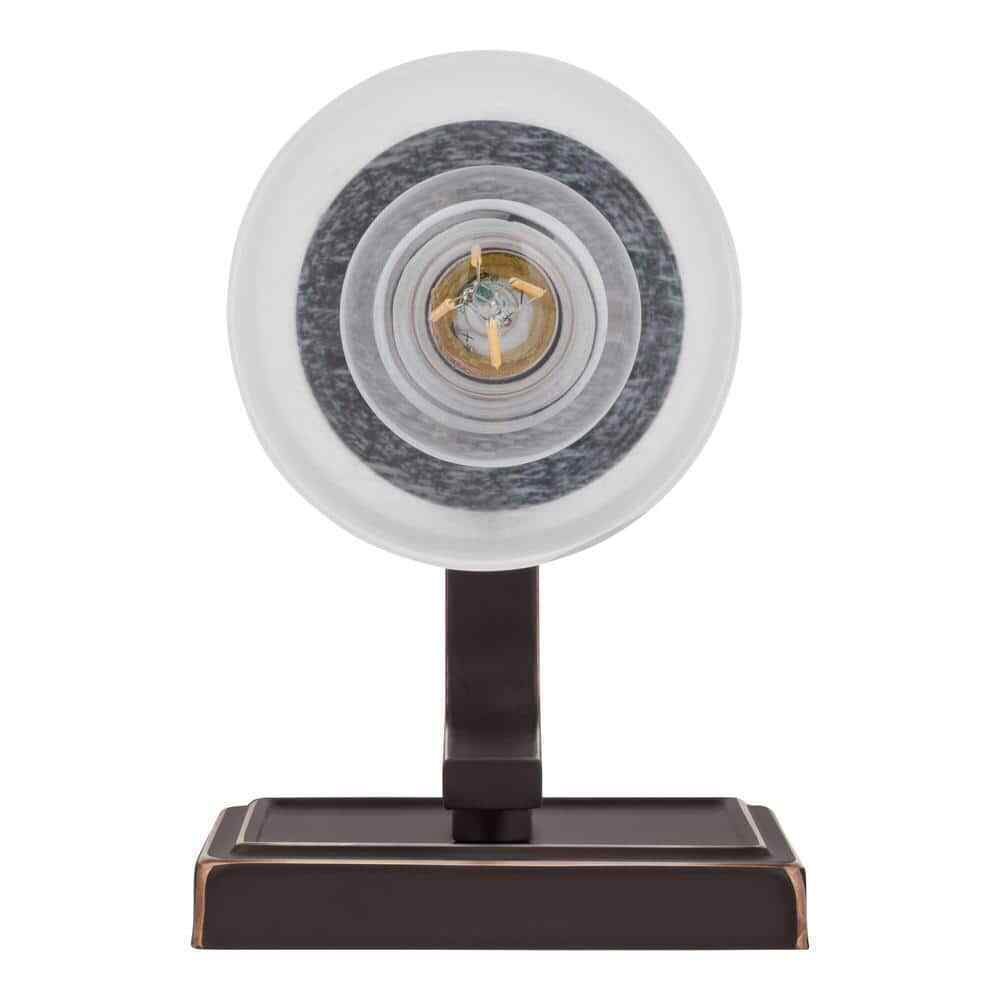 Hampton Bay Hartford Lake 7.28 in. 1-Light Oil Rubbed Bronze Indoor Wall Sconce