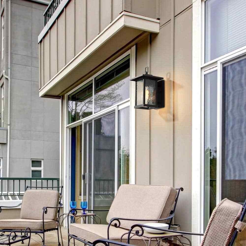 LNC Modern Black Outdoor Wall Sconce Farmhouse Lantern Coach Light