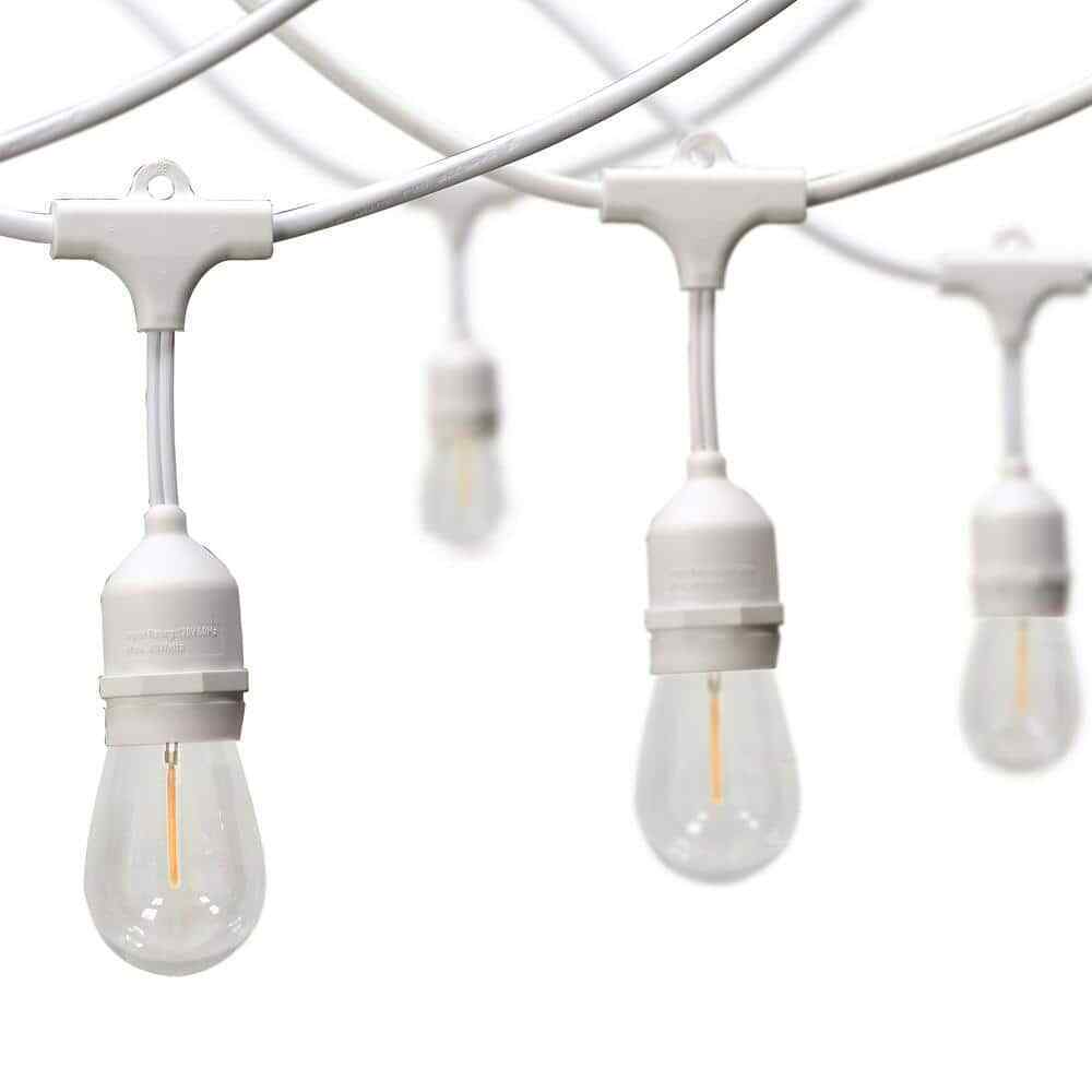 Hampton Bay 24 ft. 12-Light Plug-In Edison Bulb String Light
