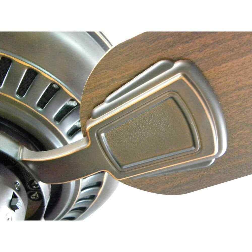 Hampton Bay Campbell 52 in. Indoor LED Bronze Ceiling Fan w/ Light and remote