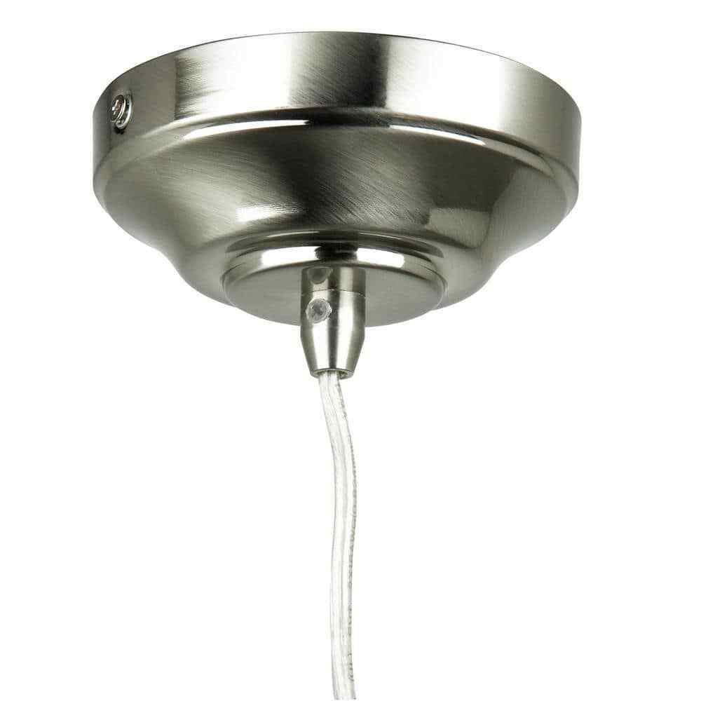 Sunlite Venice Integrated LED Brushed Nickel Dimmable Hanging Pendant Fixture