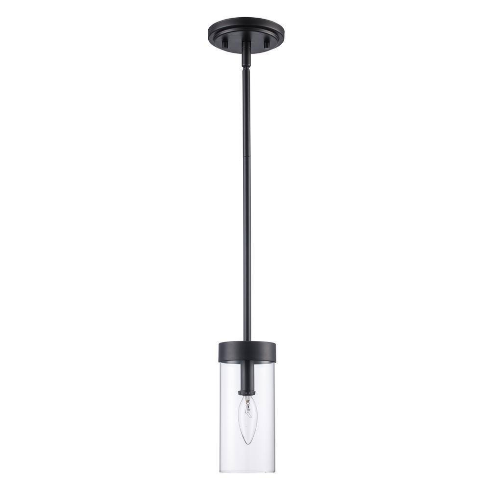 Bel Air Lighting Meadowlark 1-Light Black Mini Pendant Light Fixture