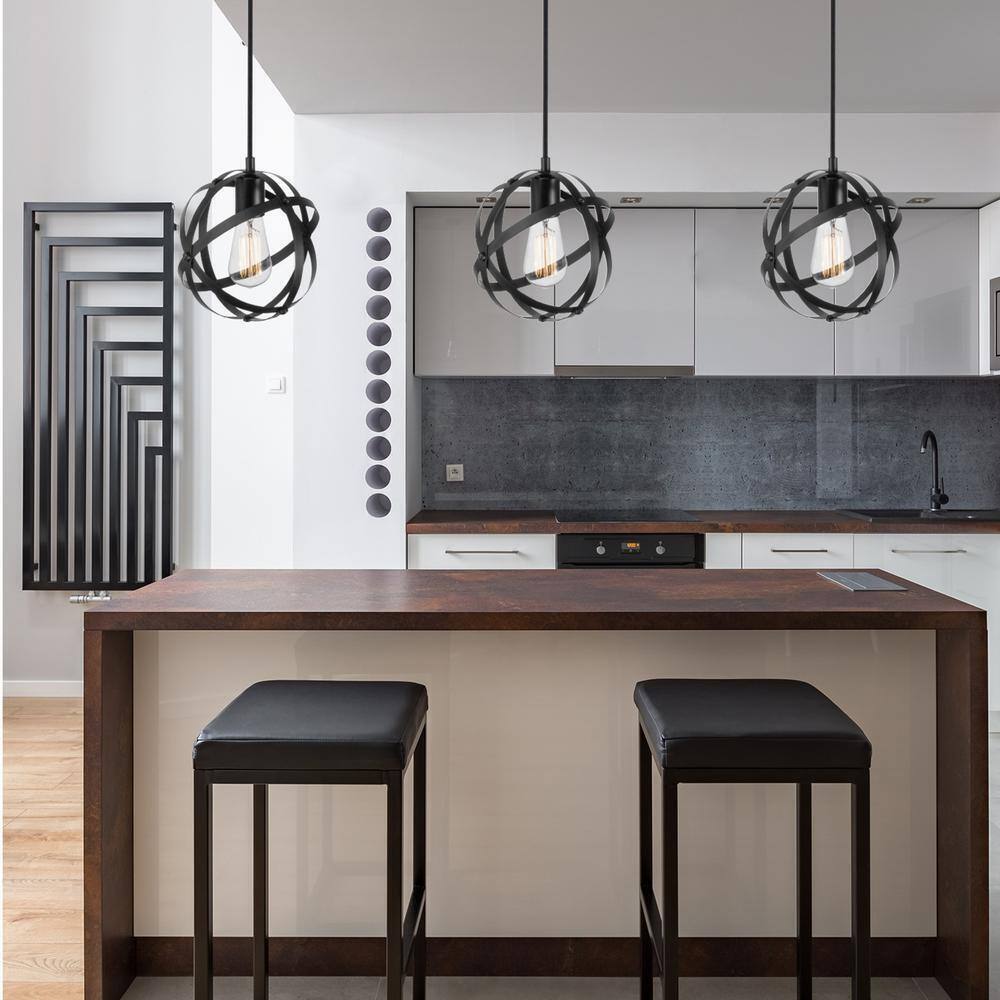 Globe Electric Tatum 1-Light Dark Bronze Pendant Lighting