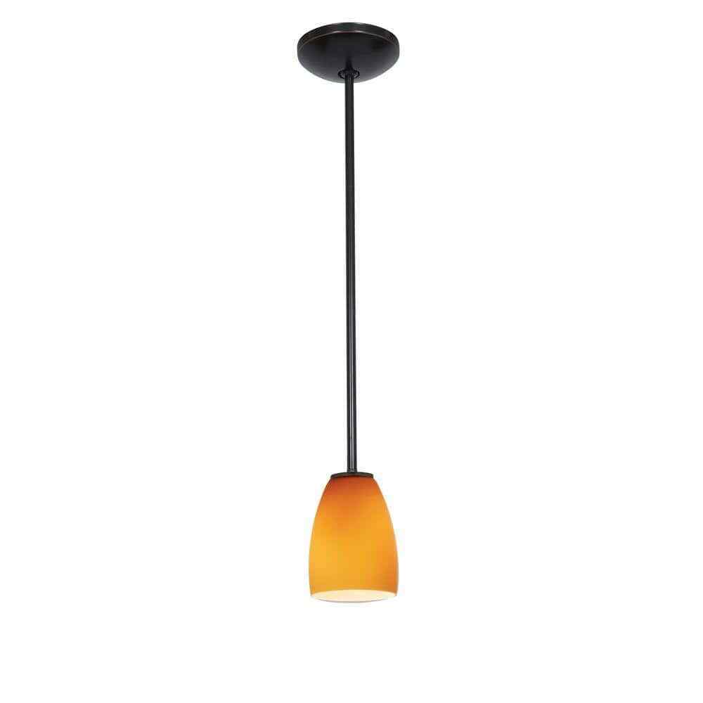 Access Lighting Sherry 1-Light Oil-Rubbed Bronze Metal Pendant