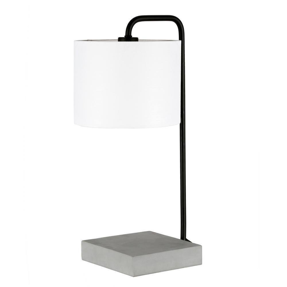 Meyer&Cross Roland 22 in. Blackened Bronze and Concrete Table Lamp