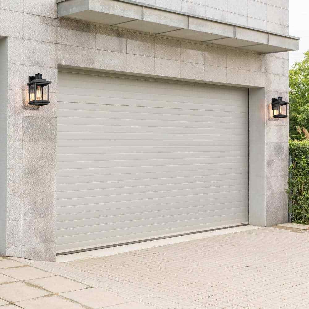 LNC Modern Motion Sensing Outdoor Wall Lantern Textured Black Wall Light Garage