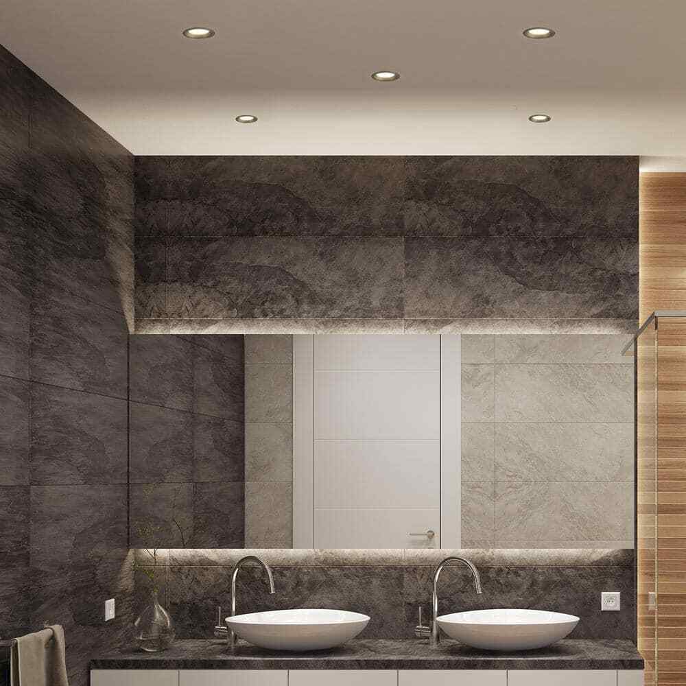 Commercial Electric 4 in. Matte Black Slim Canless Recessed Integrated LED Kit
