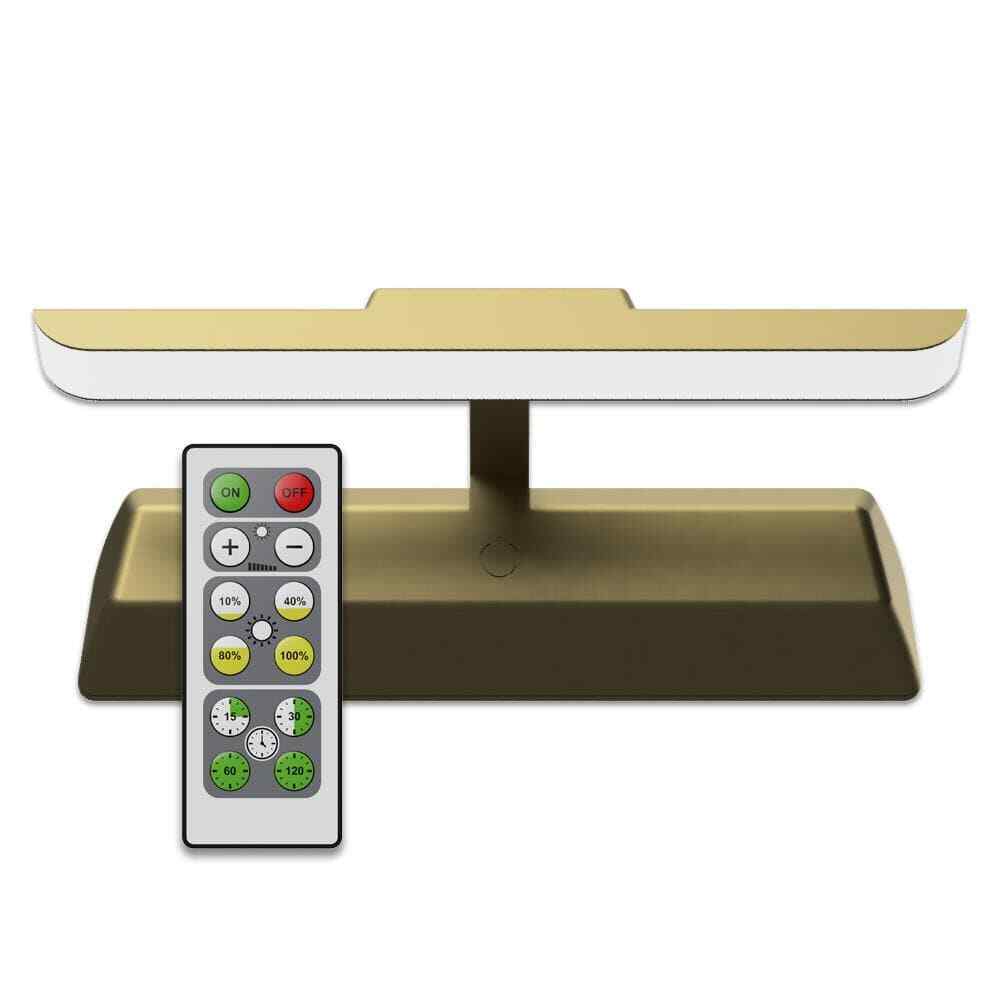 Westek Satin Gold 8 in. LED Swivel Picture Light with Remote Control BL-PL8-GD