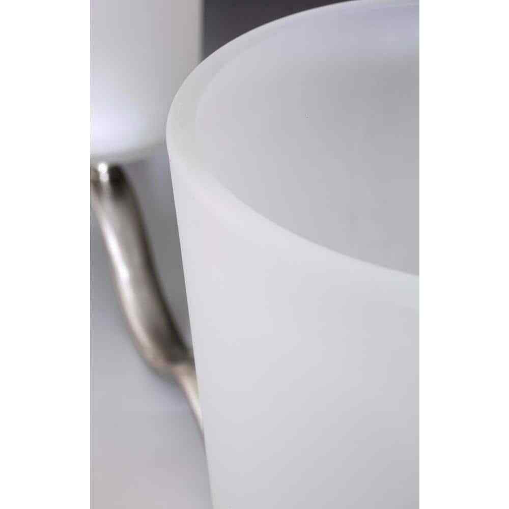Progress Lighting Inspire 1-Light Brushed Nickel Etched Glass Wall Sconce