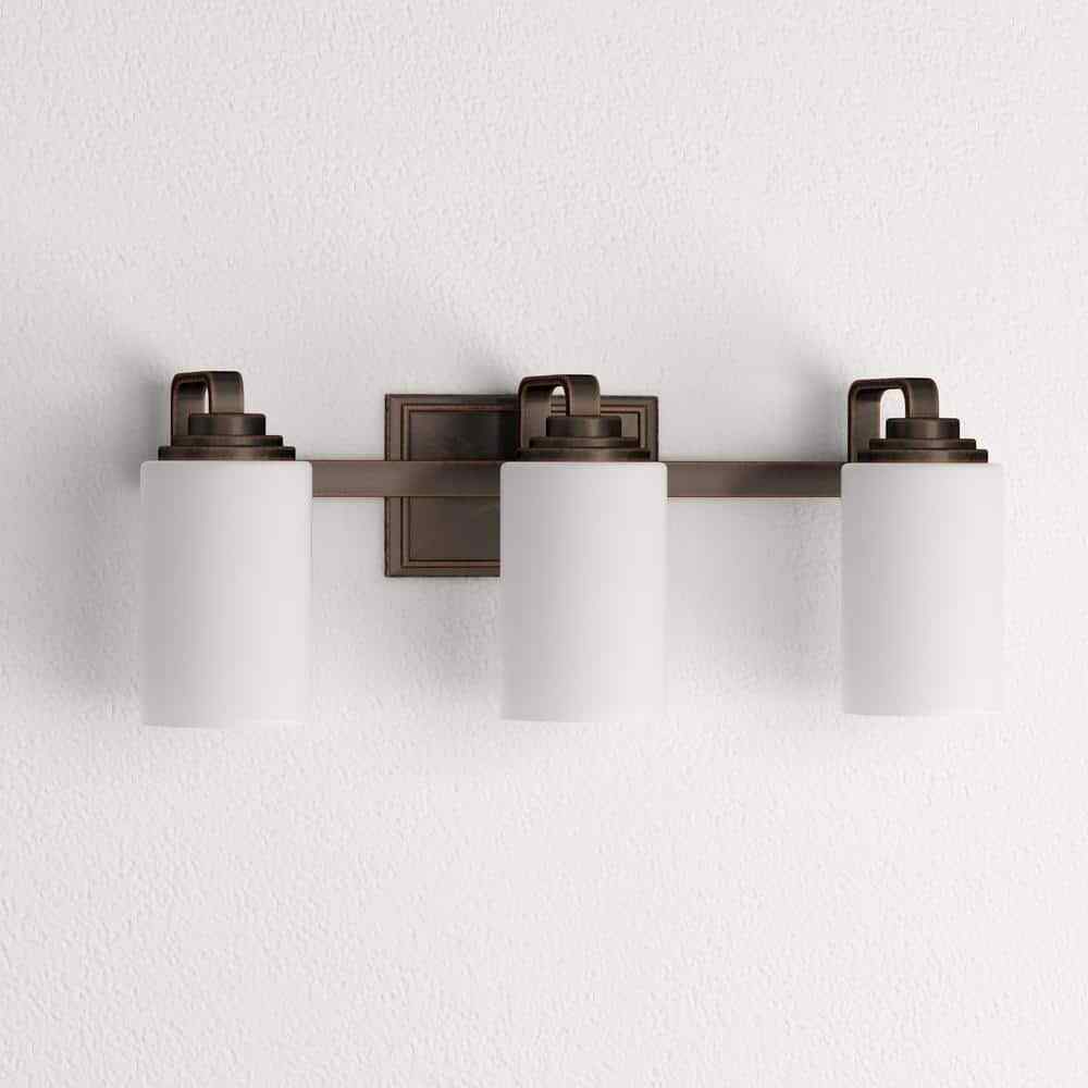Hampton Bay 3-Light Oil-Rubbed Bronze Vanity Light116880