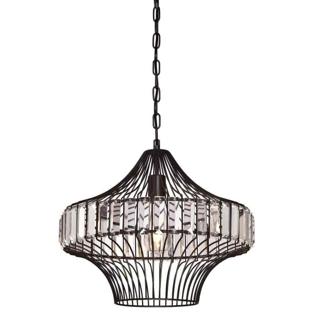 Westinghouse 1-Light Matte Black Pendant 6106200