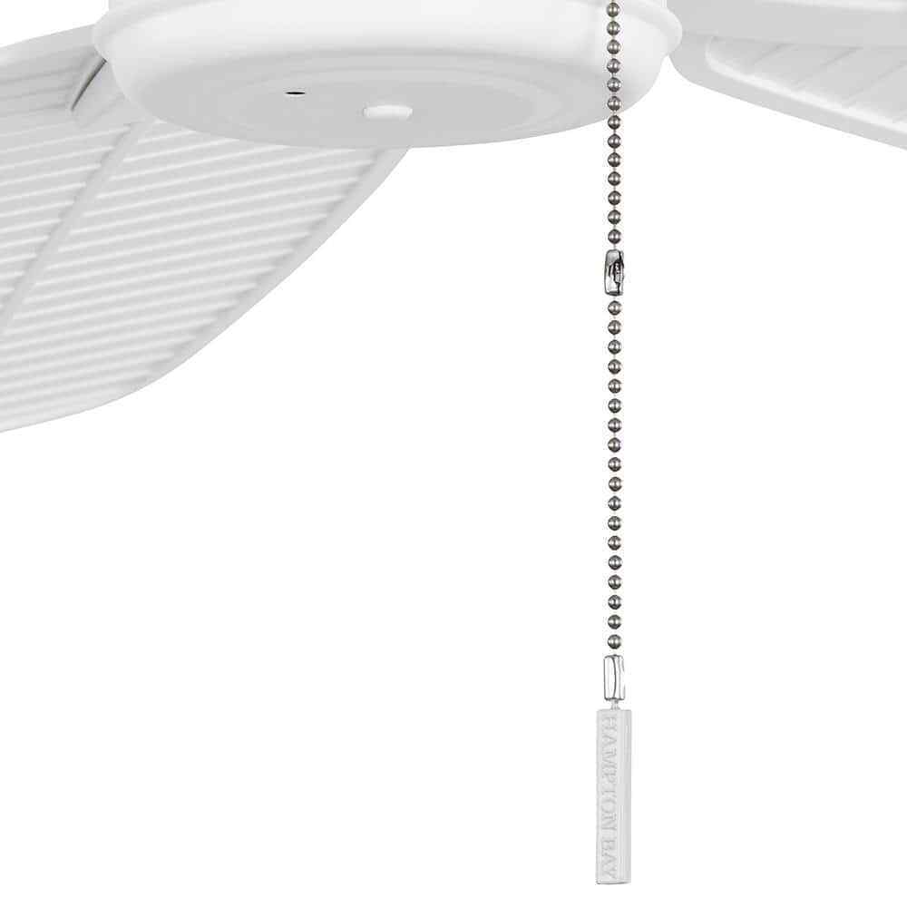 Hampton Bay Cartrella 52 in. Indoor/Outdoor Matte White Ceiling Fan