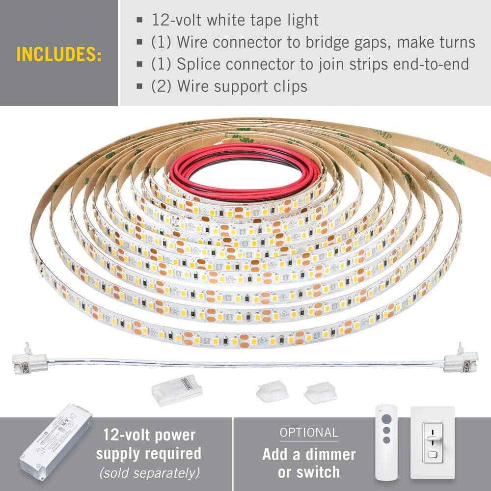 Armacost Lighting RibbonFlex 8.2 ft. LED Tape Light 60 LEDs/m Soft Bright White
