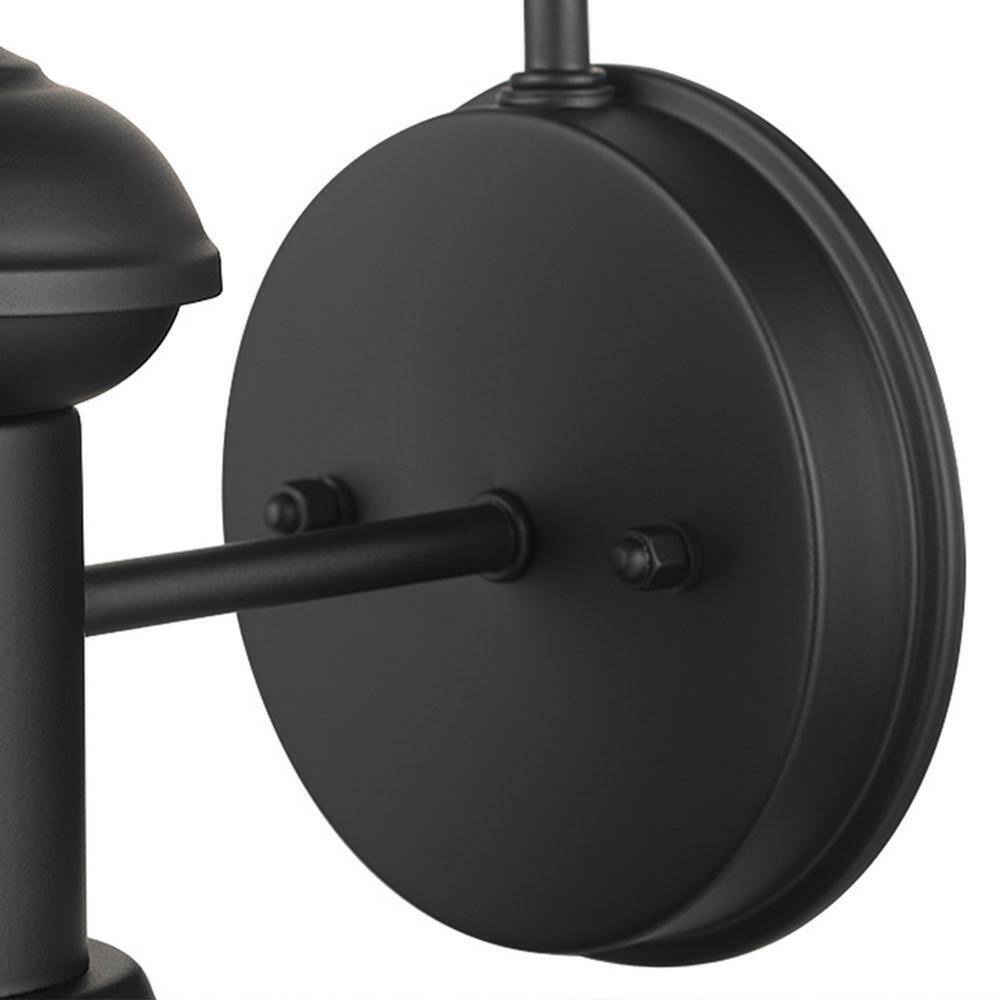 Globe Electric Martes Matte Black Industrial Indoor/Outdoor 1-Light Wall Sconce