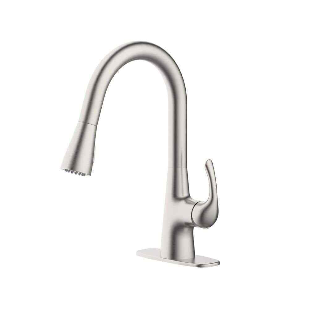 Glacier Bay Clare Single-Handle Pull-Down Laundry Utility Faucet Stainless Steel