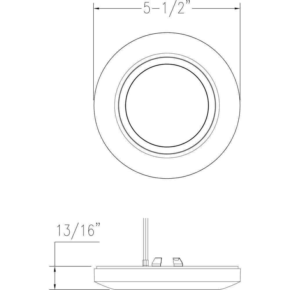 Progress Lighting Emblem Slim-Line Low Profile Integrated LED Flush Mount