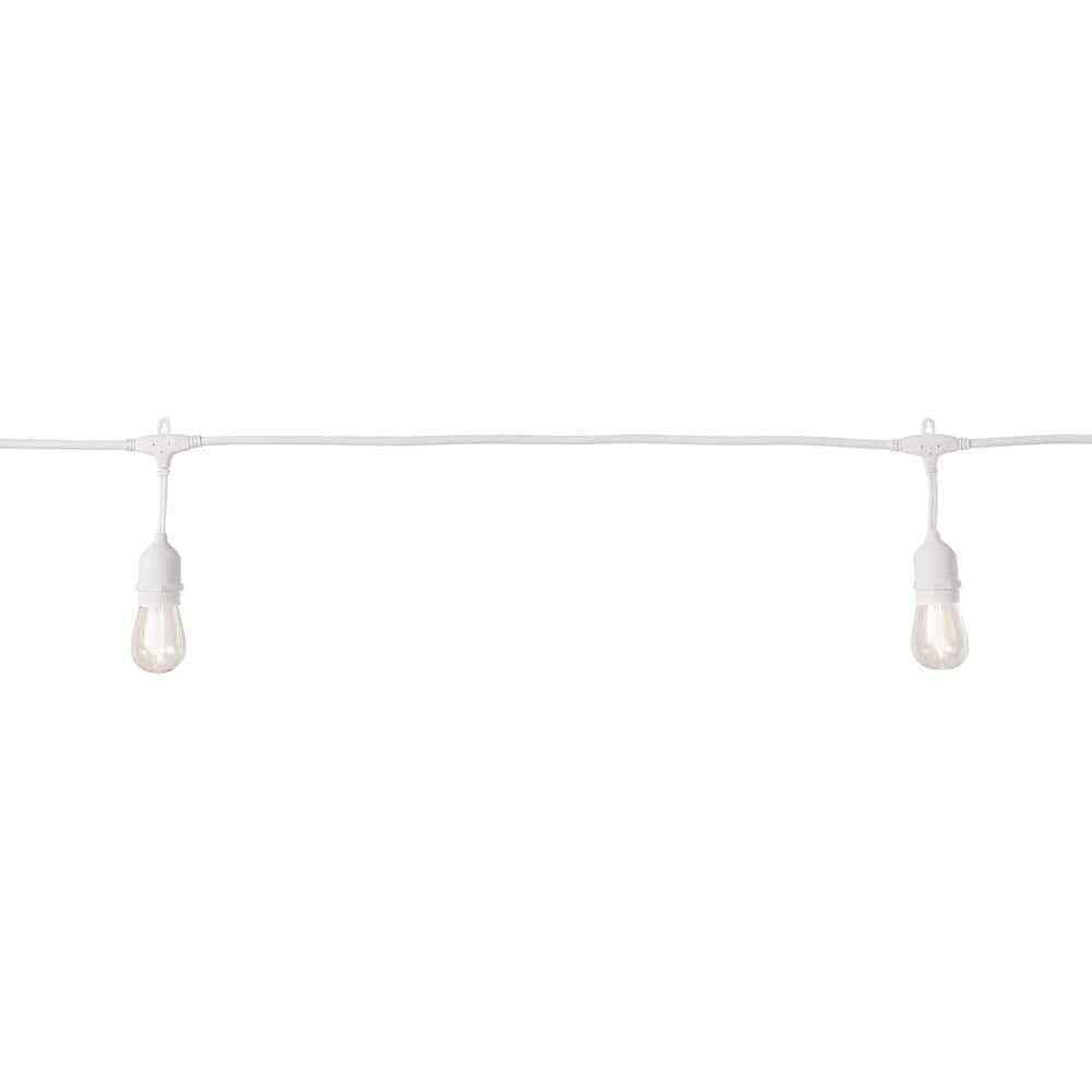 Hampton Bay 24 ft. 12-Light Plug-In Edison Bulb String Light