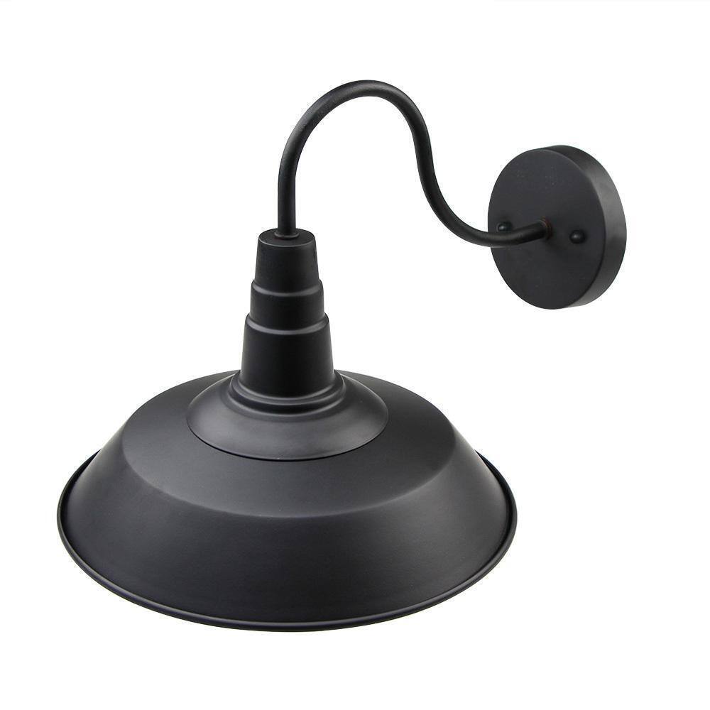 LNC Multi-functional 1-Light Black Gooseneck Indoor Wall Sconce LED Compatible