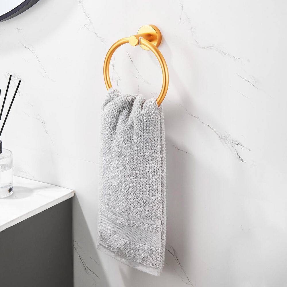 Tidoin 3-Piece Aluminum Wall Mounted Adjustable Length Bathroom Hardware Set