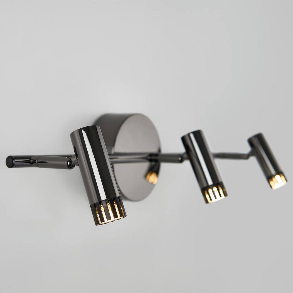 Artika Era 2ft. 3-Light Black Industrial Integrated LED Fixed Track Lighting Kit