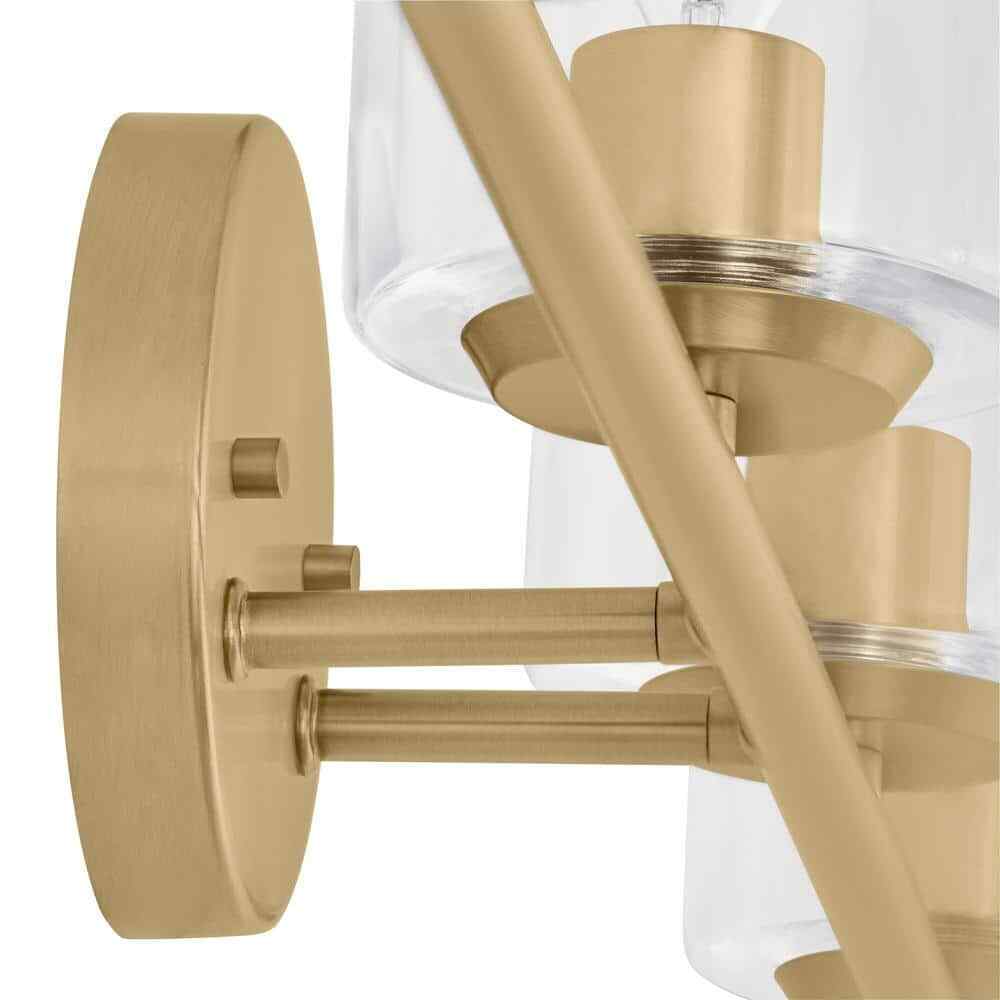 Hampton Bay Champlain 31.5 in. 4-Light Satin Brass Bathroom Vanity Light