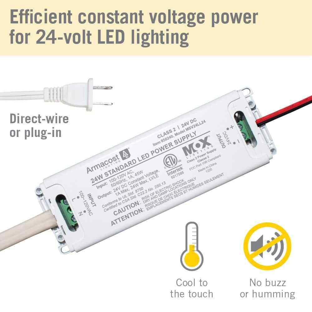 Armacost Lighting LED Power Supply 24-Watt Standard Driver 24-Volt Transformer