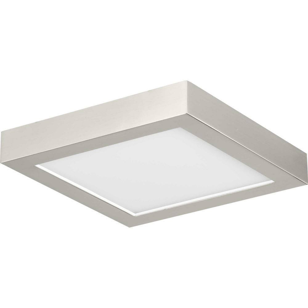 Progress Lighting Everlume White Integrated LED Edgelit Square Semi-Flush Mount