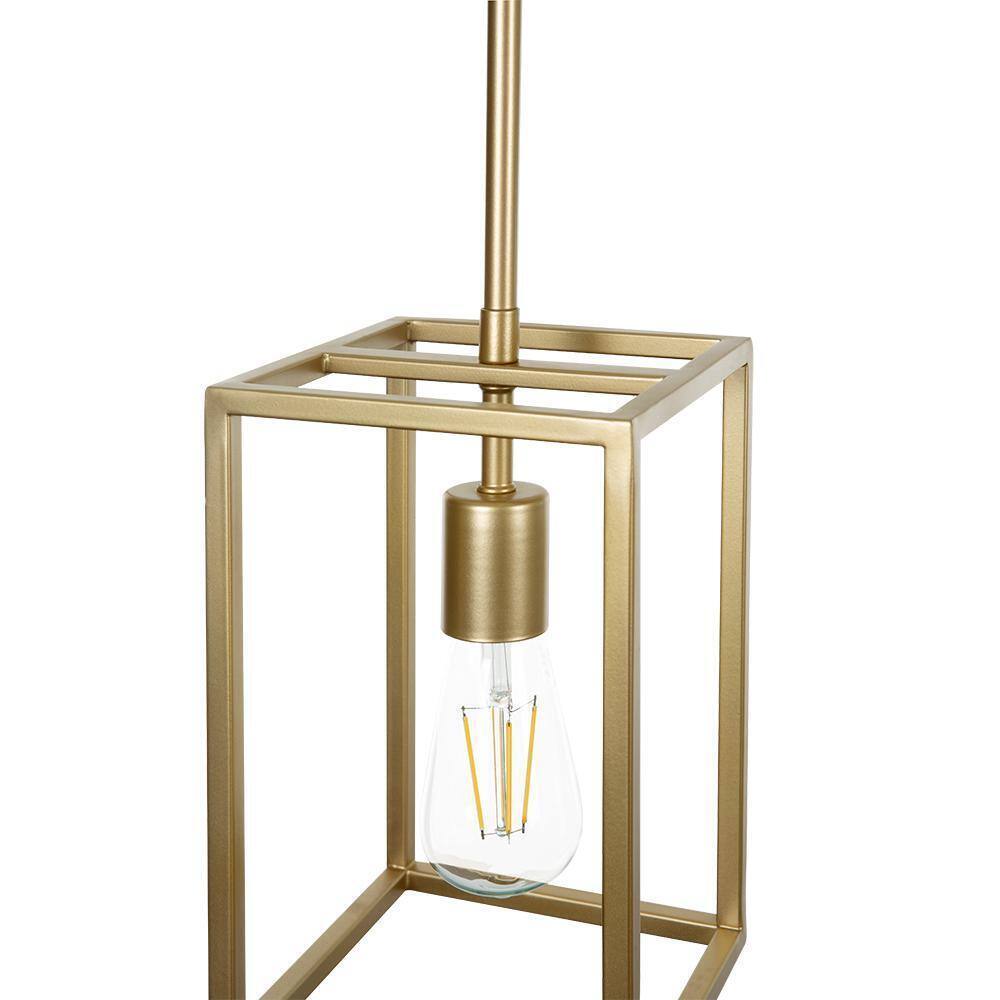 STANFORD LIGHTING Argenta 1-Light Antique Brass Cage Pendant