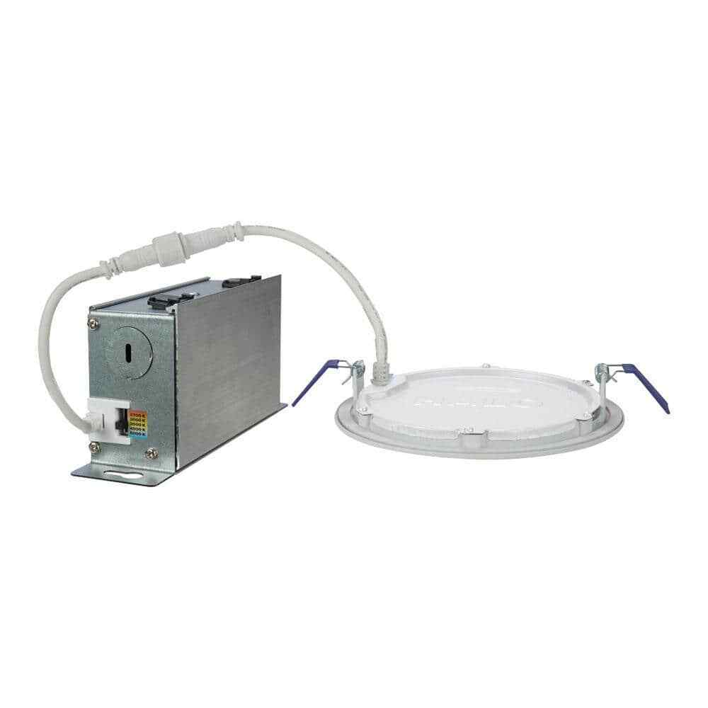 HALO HOME HLB4 Series 4 in. 2700K-5000K Smart LED White Recessed Light 4-Pack
