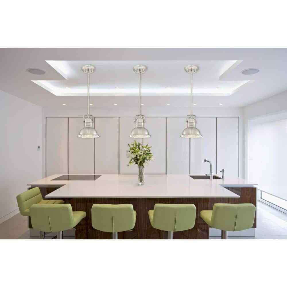 Westinghouse Boswell 1-Light Brushed Nickel Mini Pendant with LED Bulb