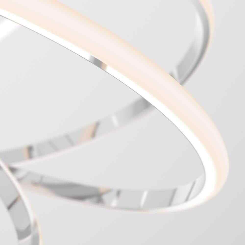 Artika Maelstrom 25-Watt Chrome Modern 5 CCT Integrated LED Pendant Light