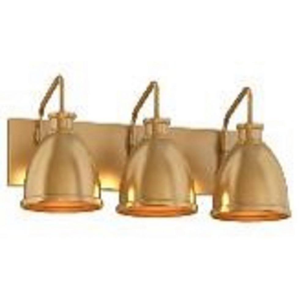 Hampton Bay Tallulah 24 in. 3-Light Gold Bathroom Vanity Light 51902