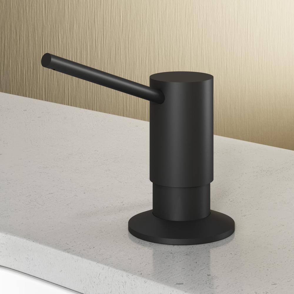 VIGO Braddock Kitchen Soap Dispenser in Matte Black VGSD004MB