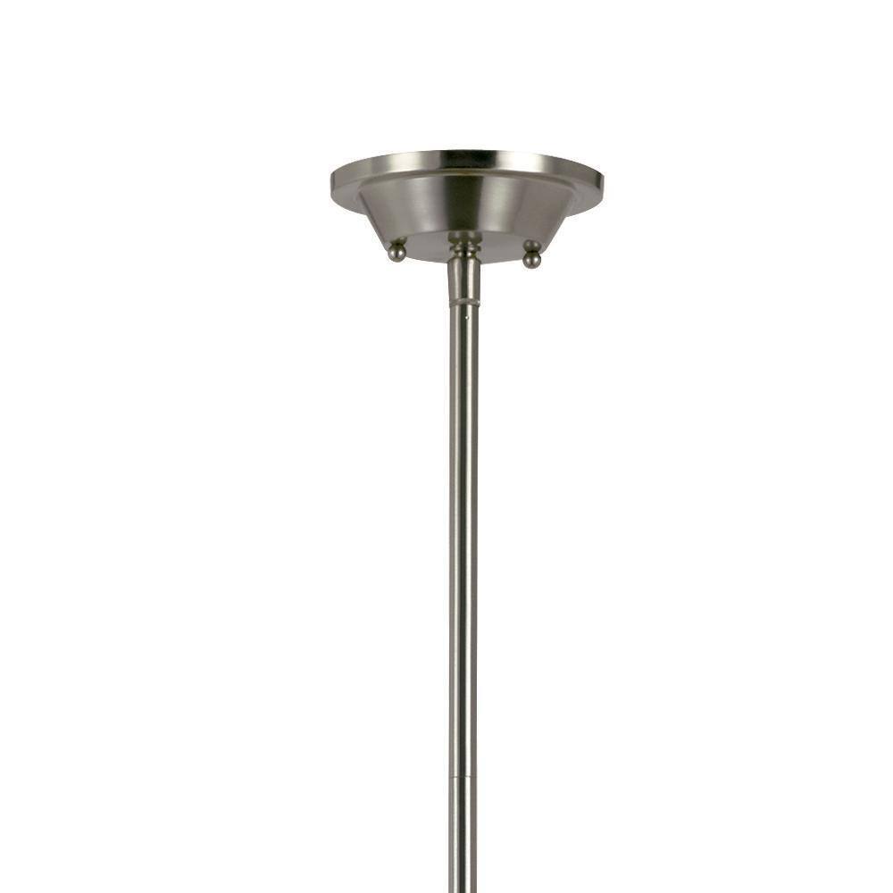 Transglobe 4-Light Brushed Nickel Pendant with Frosted Glass Shade