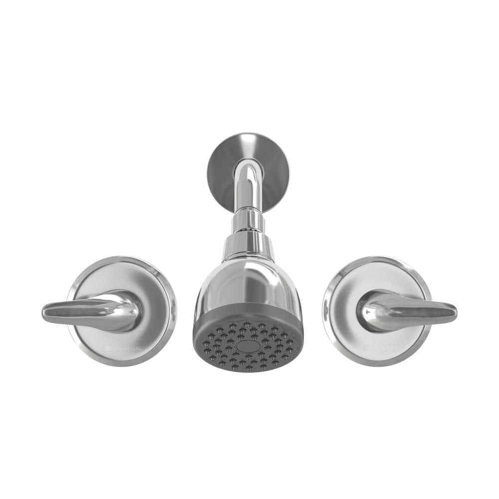 Glacier Bay Aragon Double Handle 1-Spray Shower Faucet 1.75 GPM in Chrome