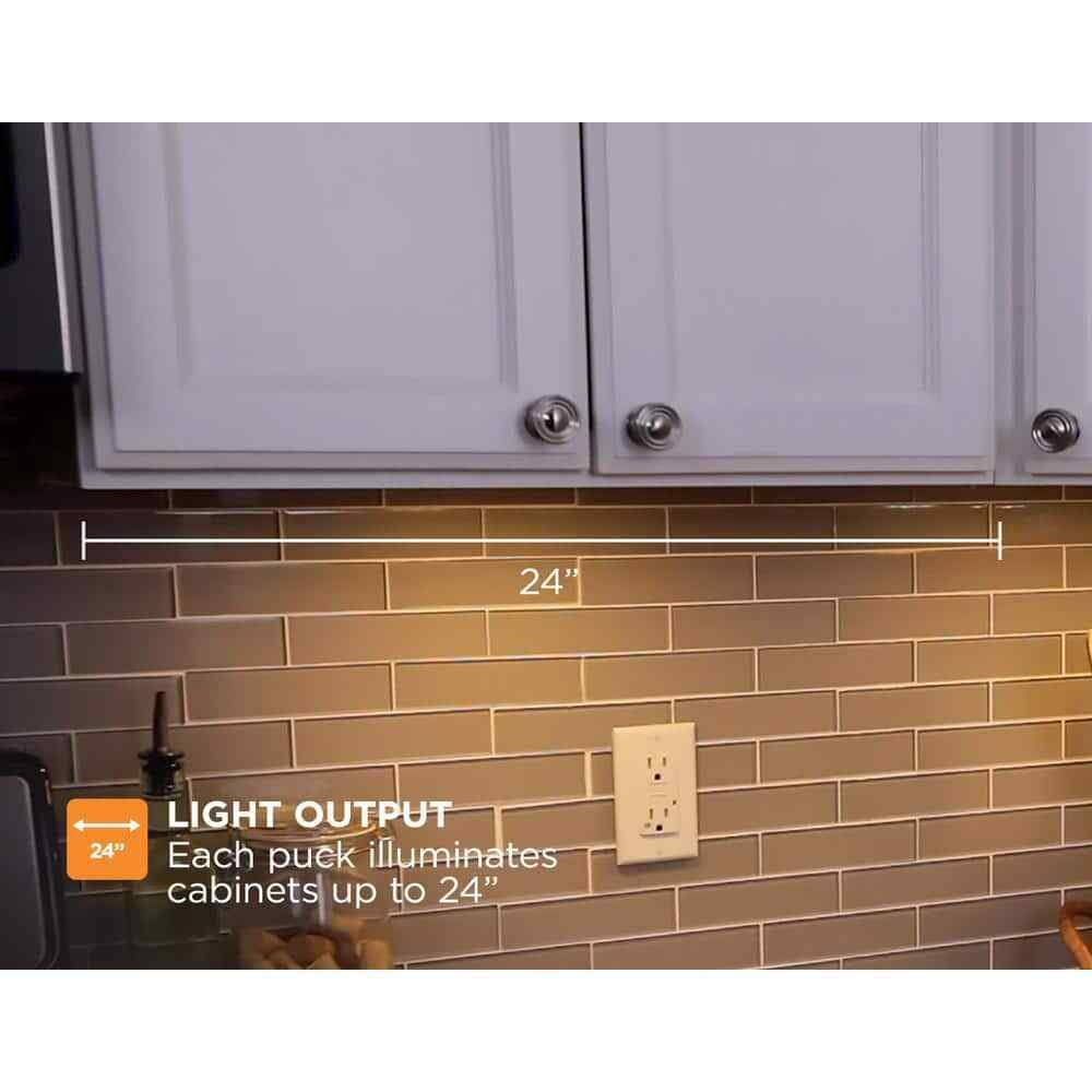 BLACK+DECKER LED Warm White Puck Light Kit 3-Pack LEDUC-PUCK-3WK