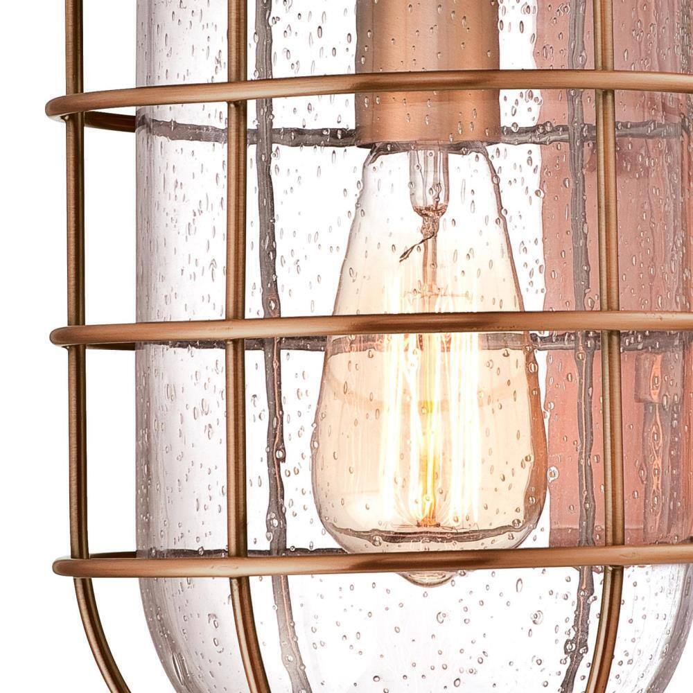Westinghouse Ferry 1-Light Washed Copper Outdoor Wall Lantern Sconce