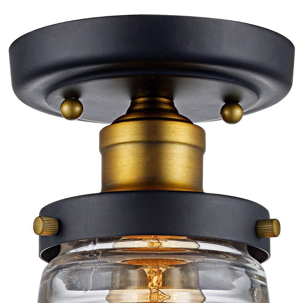 Bel Air Lighting Jackson 13.5" Oil Rubbed Bronze Semi-Flush Mount Ceiling Light