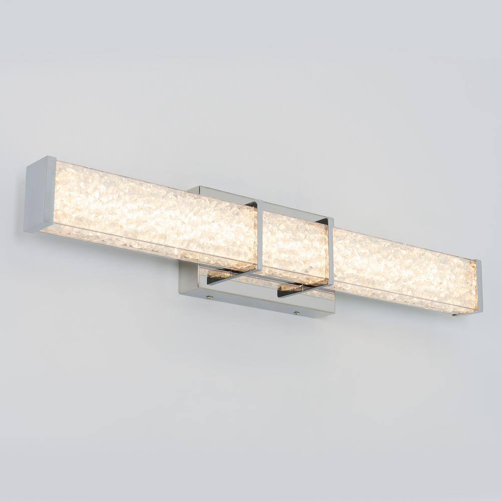 Artika Riviera 27 in. 1-Light Chrome LED Vanity Light Bar VAN-RIV