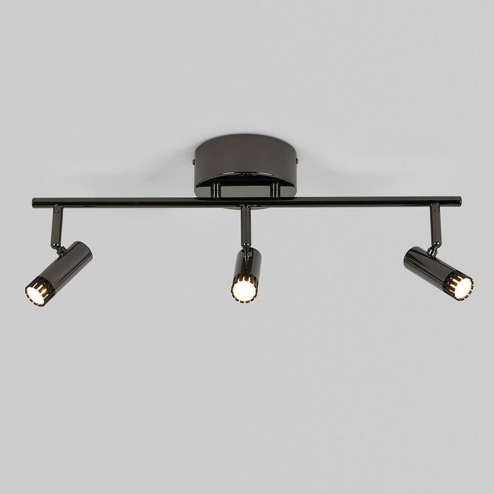 Artika Era 2ft. 3-Light Black Industrial Integrated LED Fixed Track Lighting Kit